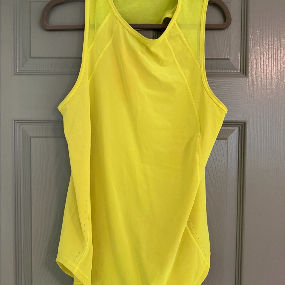 lululemon athletica Neon Yellow Racerback Tank